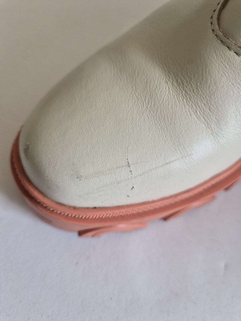 Sorel Brex White Chelsea Natural Pink Waterproof Chunky Heel Boots Size 8.5 - Picture 9 of 16
